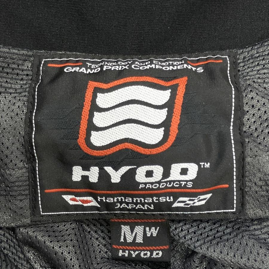 HYOD ヒョウドウ パンチングレザー メッシュパンツ ブラック系 M