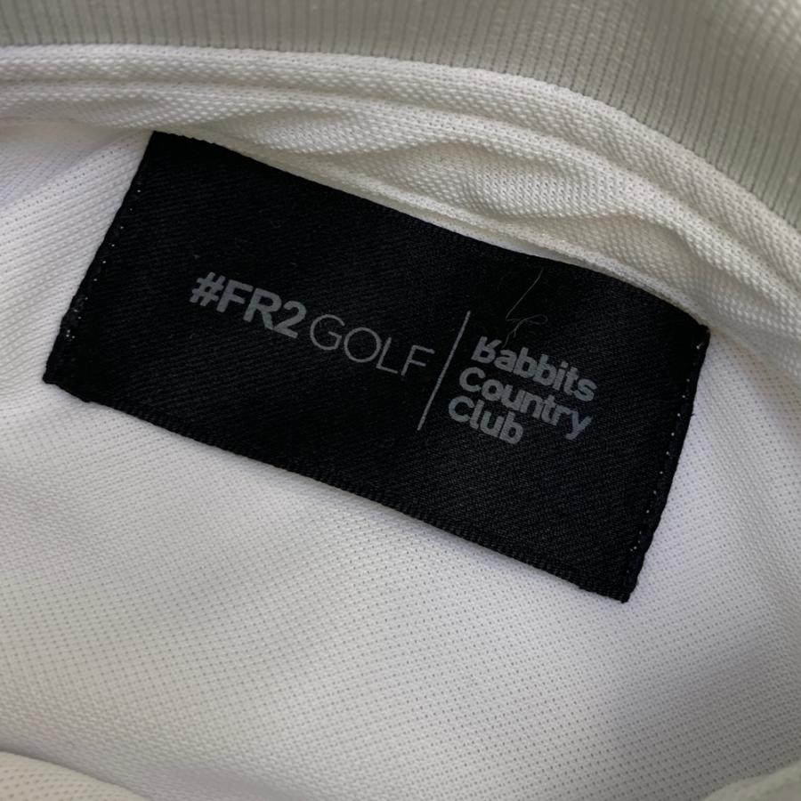 FR2 GOLF エフアールツーゴルフ 半袖ポロシャツ ホワイト系 S ゴルフ