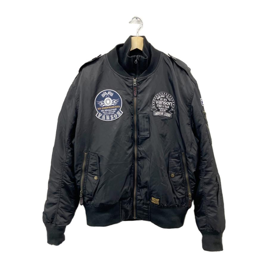 VANSON バンソン VS21104W MA-1 フライトジャケット ブラック系 2XL