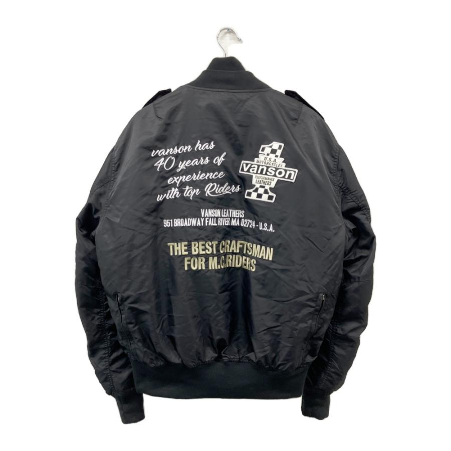 VANSON バンソン VS21104W MA-1 フライトジャケット ブラック系 2XL