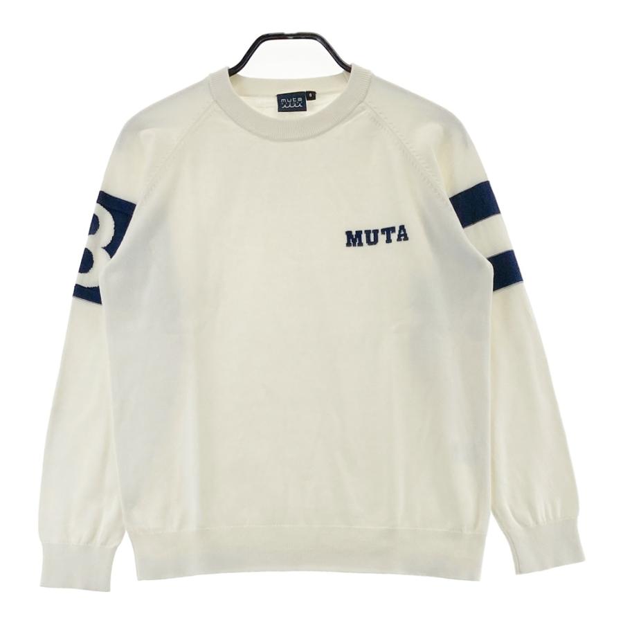 新品未使用muta marine ニット セーター ホワイトゴルフ　レディース muta MARINE（ムータマリン） 長袖ニットセーター ホワイト系 6 ゴルフ