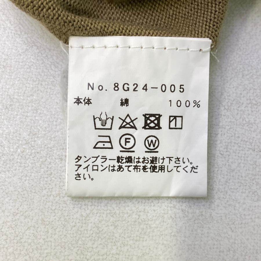 8G SHOOT エイジシュート モックネック 半袖ニットセーター カーキ系