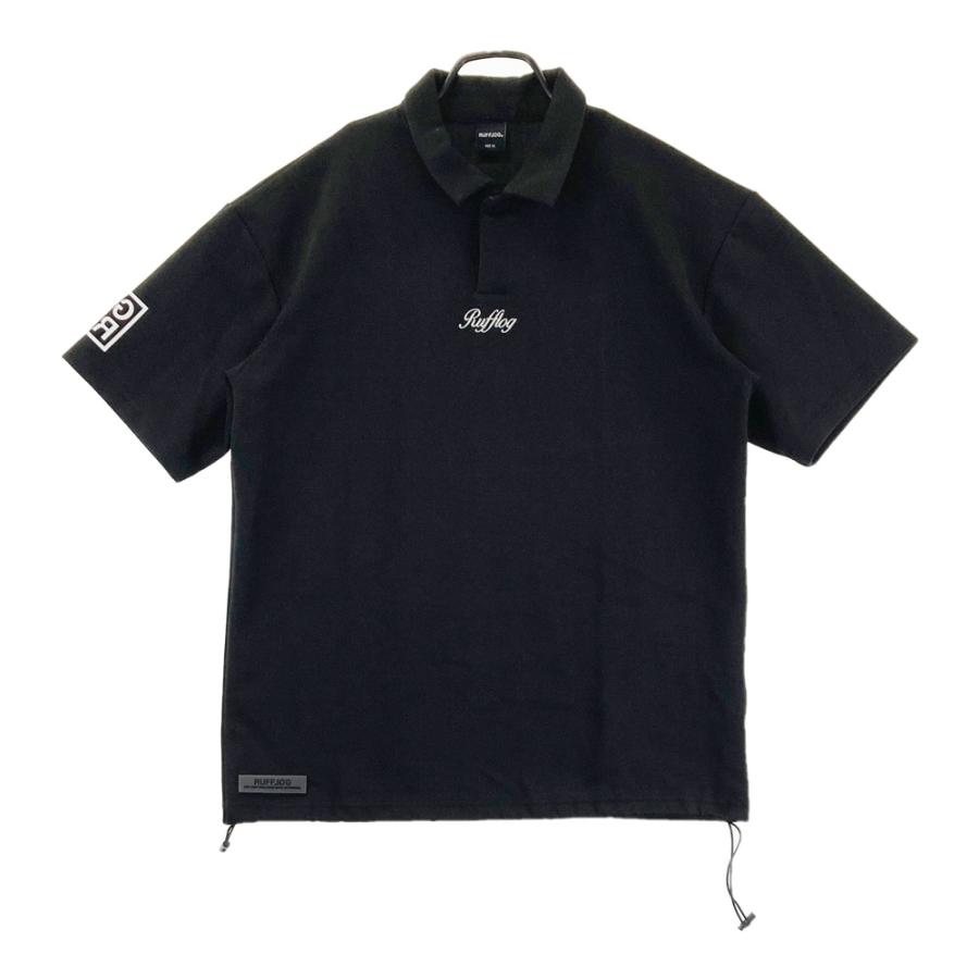 RUFFLOG ポロシャツ RUFFLOG ラフロッグ 半袖ポロシャツ ブラック系 XL ゴルフウェア