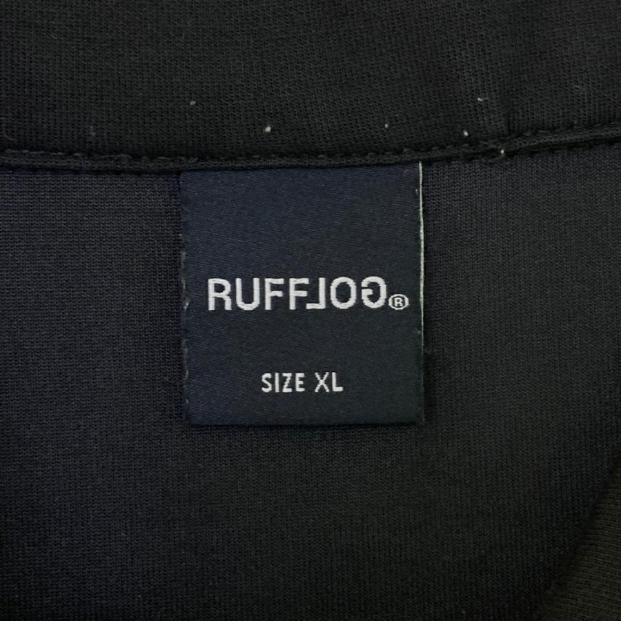 RUFFLOG ラフロッグ 半袖ポロシャツ ブラック系 XL ゴルフウェア
