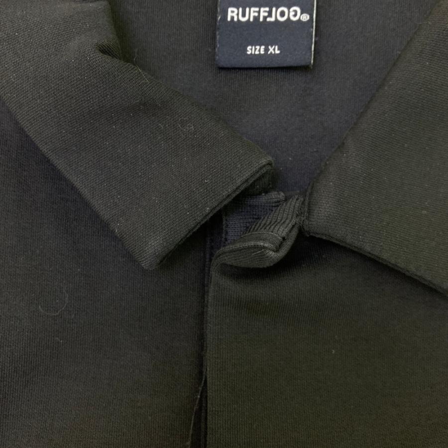 RUFFLOG ラフロッグ 半袖ポロシャツ ブラック系 XL ゴルフウェア