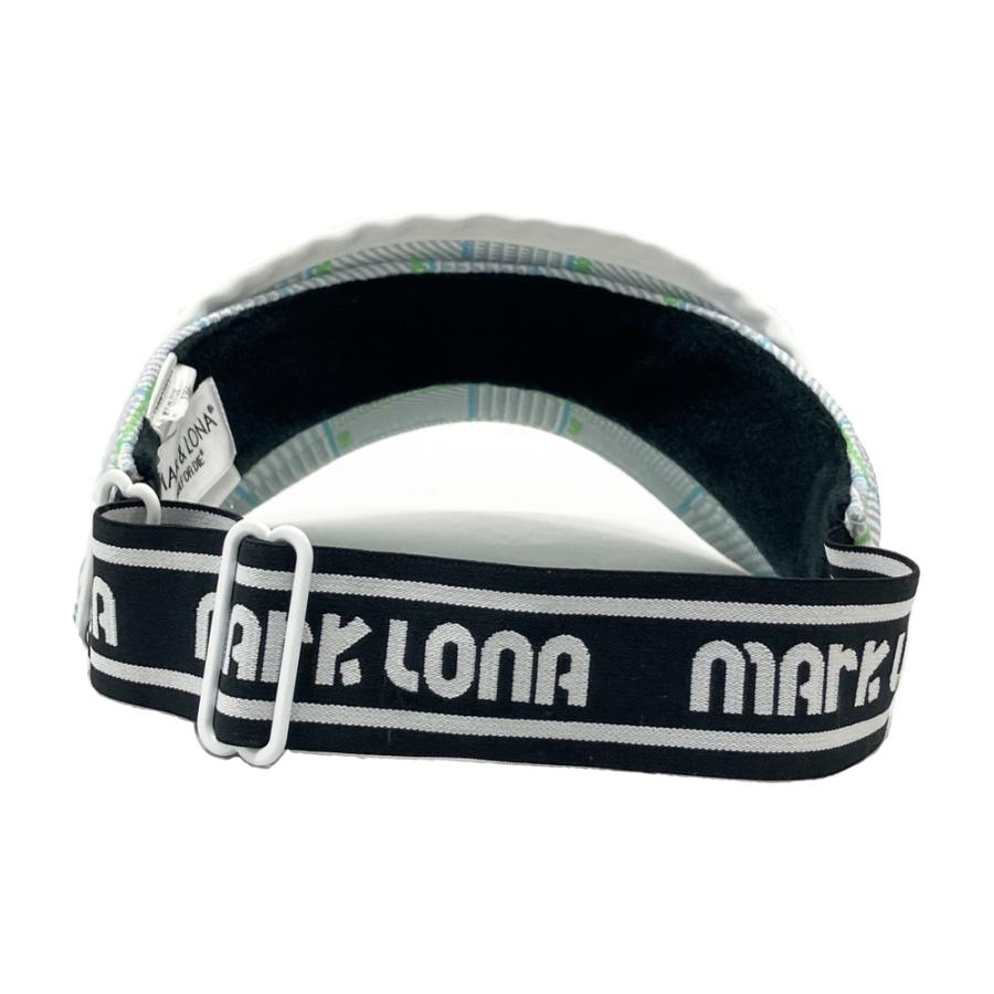 MARK&LONA（マークアンドロナ） ロゴ入りサンバイザー チェック柄