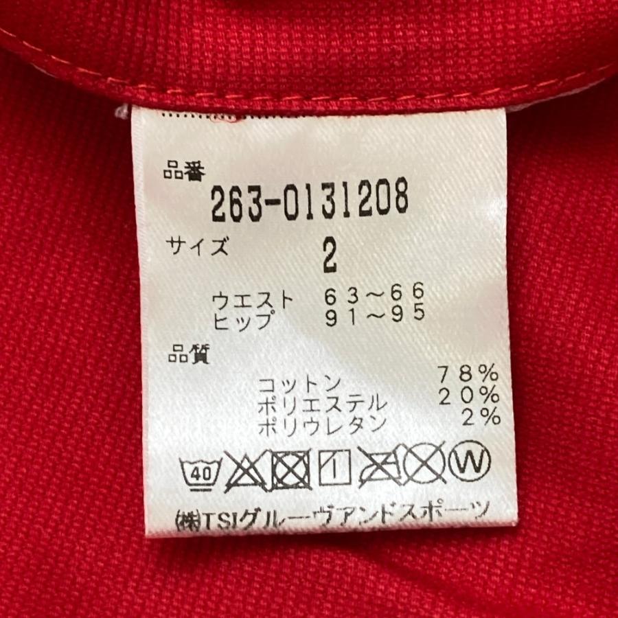 JACK BUNNY ジャックバニー ストレッチパンツ レッド系 2 ゴルフウェア