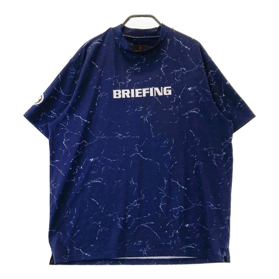 BRIEFING GOLF ロゴ モックネック Tシャツ BRIEFING GOLF（ブリーフィングゴルフ） ブリーフィング フロントロゴ