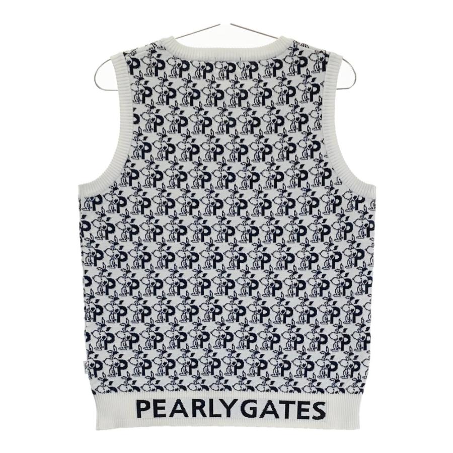 PEARLY GATES パーリーゲイツ ×PEANUTS Vネック ニットベスト ウール混