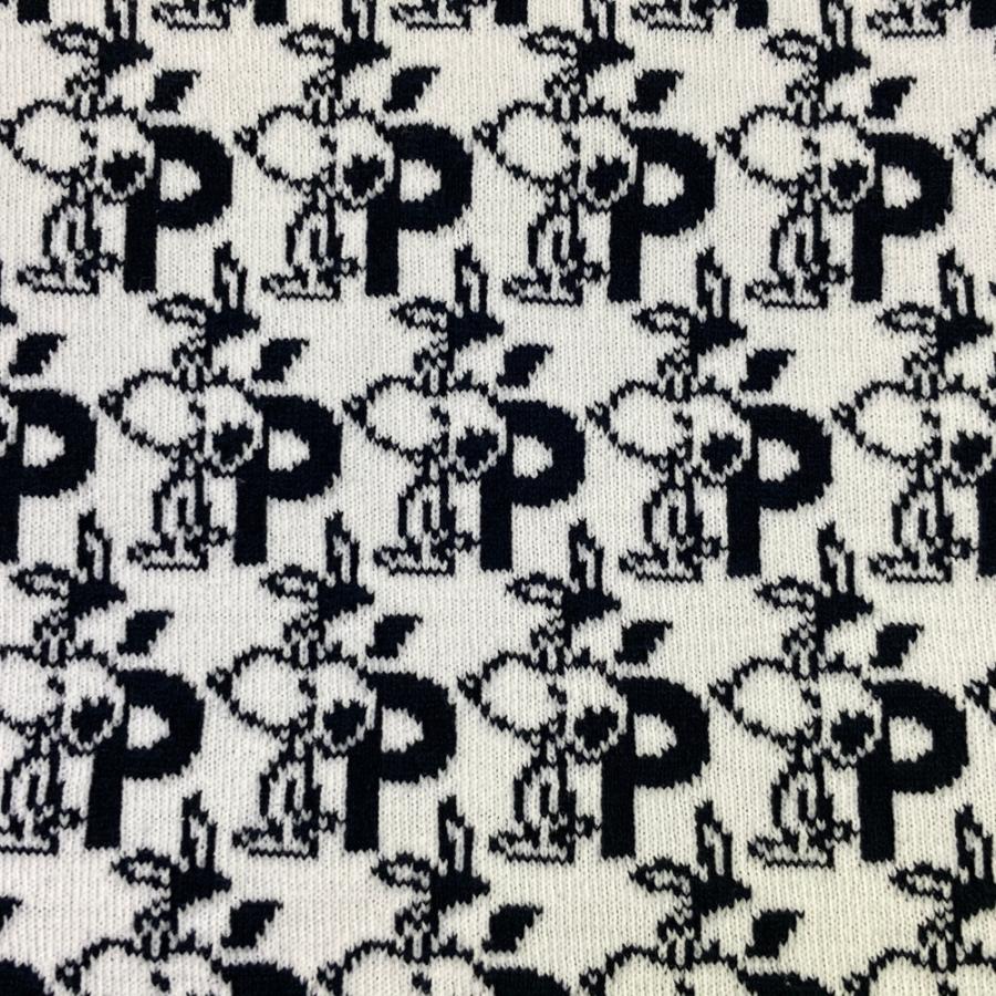 PEARLY GATES パーリーゲイツ ×PEANUTS Vネック ニットベスト ウール混