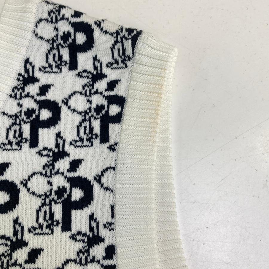 PEARLY GATES パーリーゲイツ ×PEANUTS Vネック ニットベスト ウール混