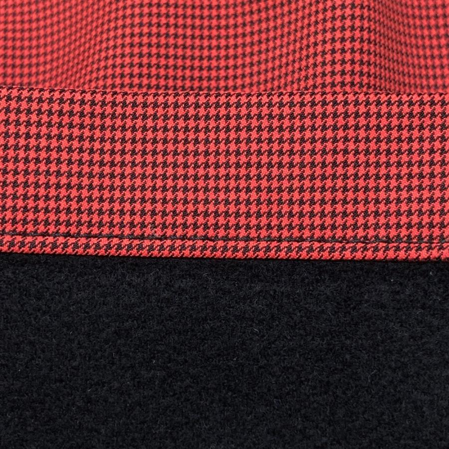 le coq sportif ゴルフパンツ 千鳥柄レッド LE COQ GOLF ルコックゴルフ 裏起毛パンツ ロゴ刺繍 総柄 レッド系 82