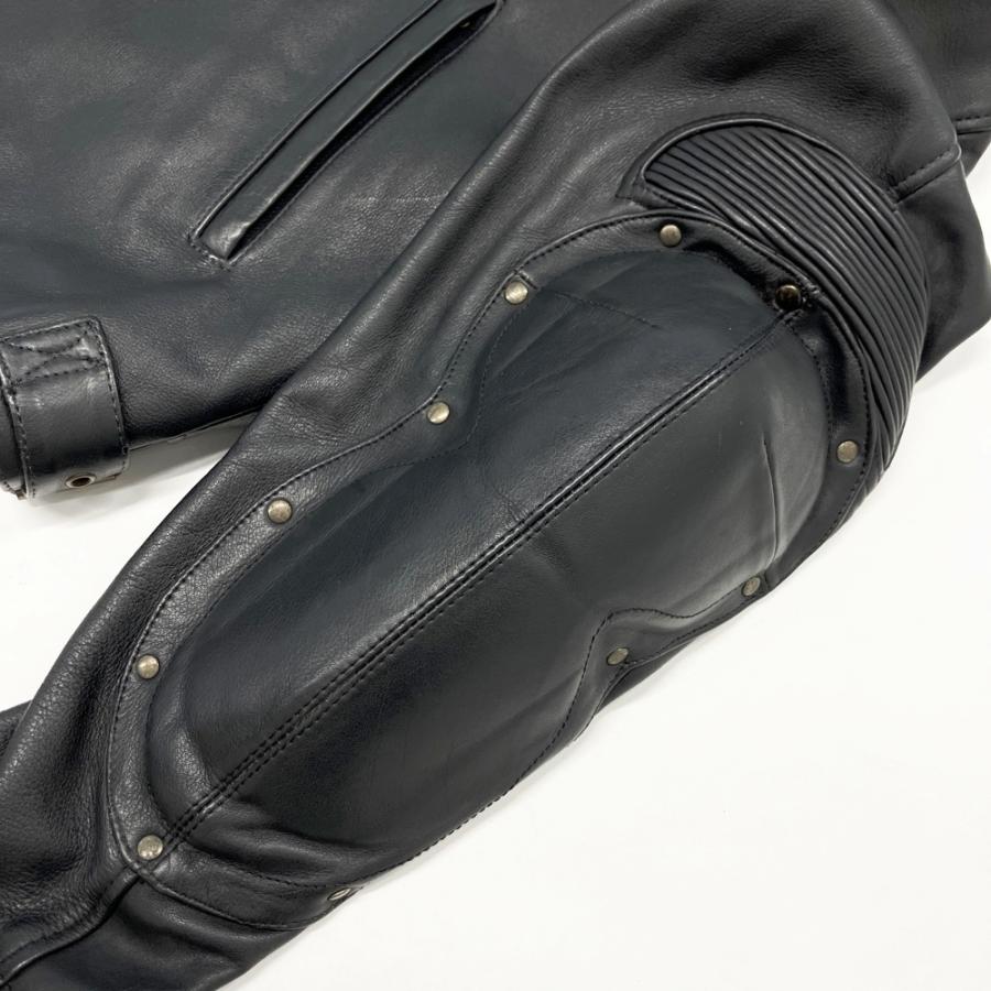 NANKAI ナンカイ ライダースジャケット レザー ブラック系 XL バイク
