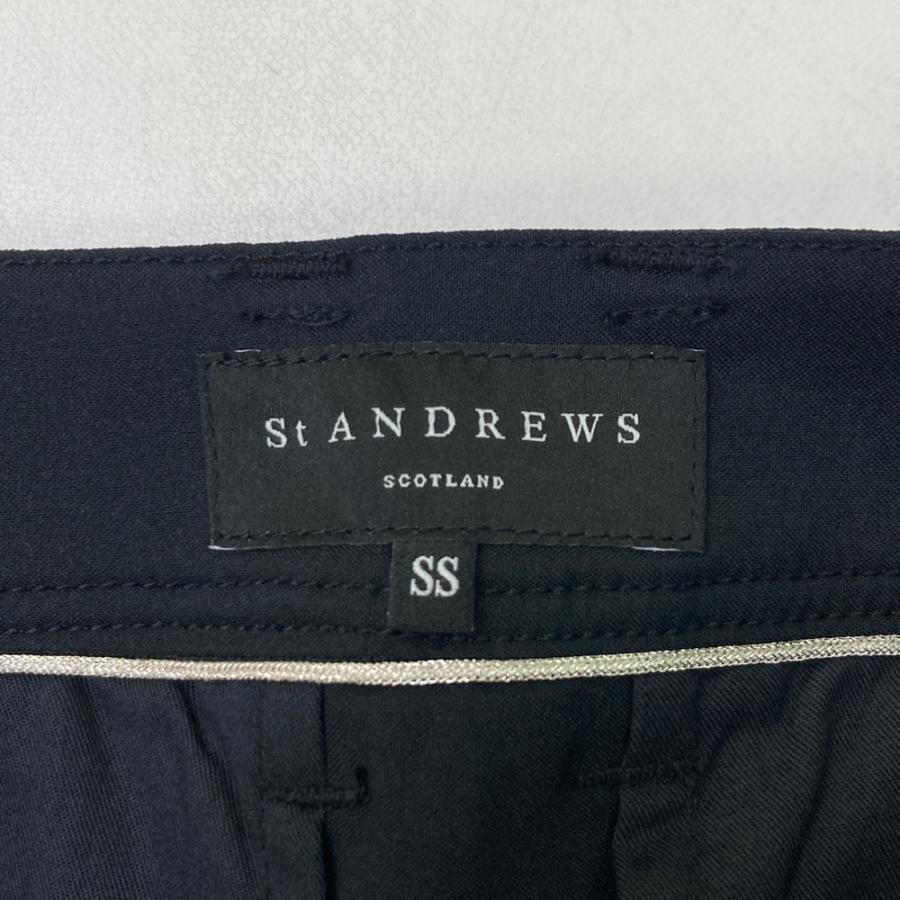 新品】ST ANDREWS セントアンドリュース ロングパンツ 総柄 ブラック系