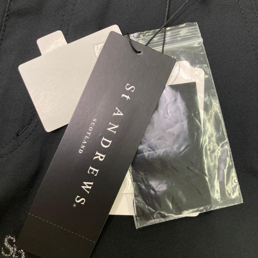新品】ST ANDREWS セントアンドリュース ロングパンツ 総柄 ブラック系
