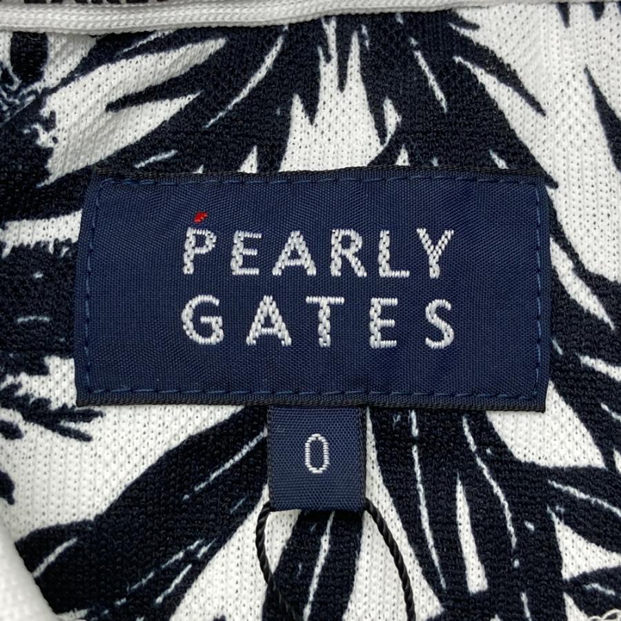 PEARLY GATES（パーリーゲイツ） 半袖ポロシャツ 総柄 ホワイト系 0
