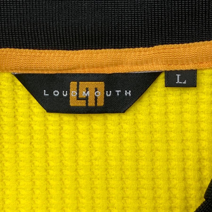 美品】LOUD MOUTH ラウドマウス 長袖ポロシャツ スキッパー イエロー系