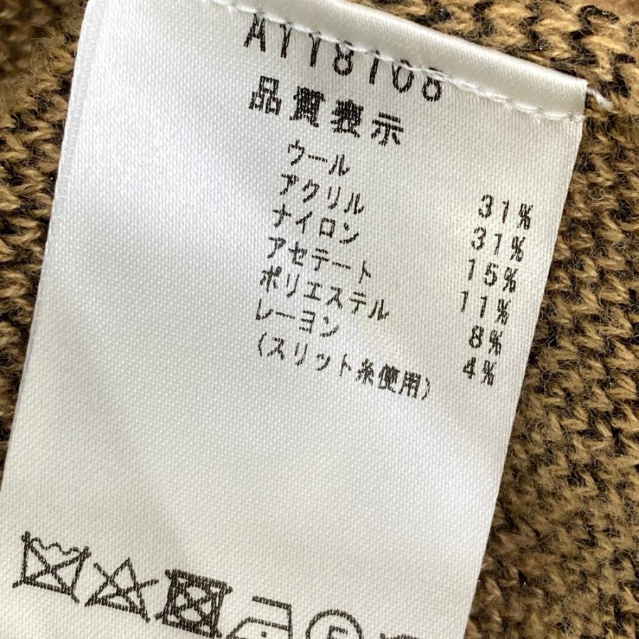 ARCHIVIO アルチビオ フード付 長袖ニットセーター ベージュ系 36