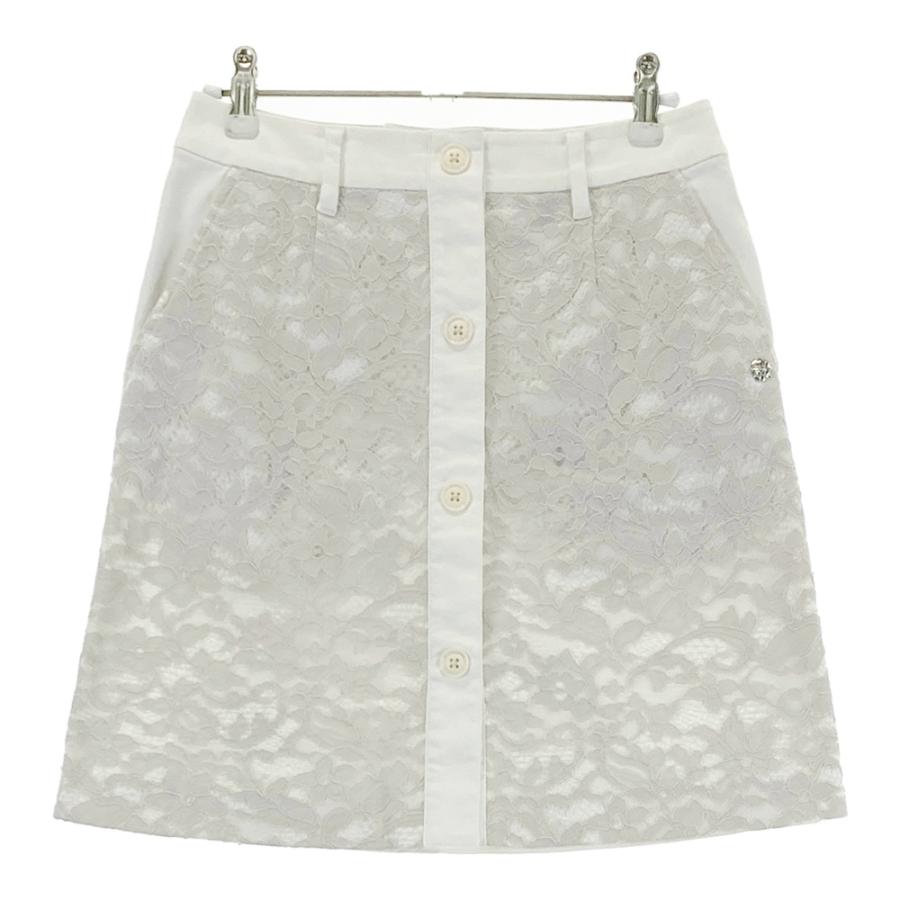St ANDREWS セントアンドリュース レース スカート 花柄 ホワイト系 SS