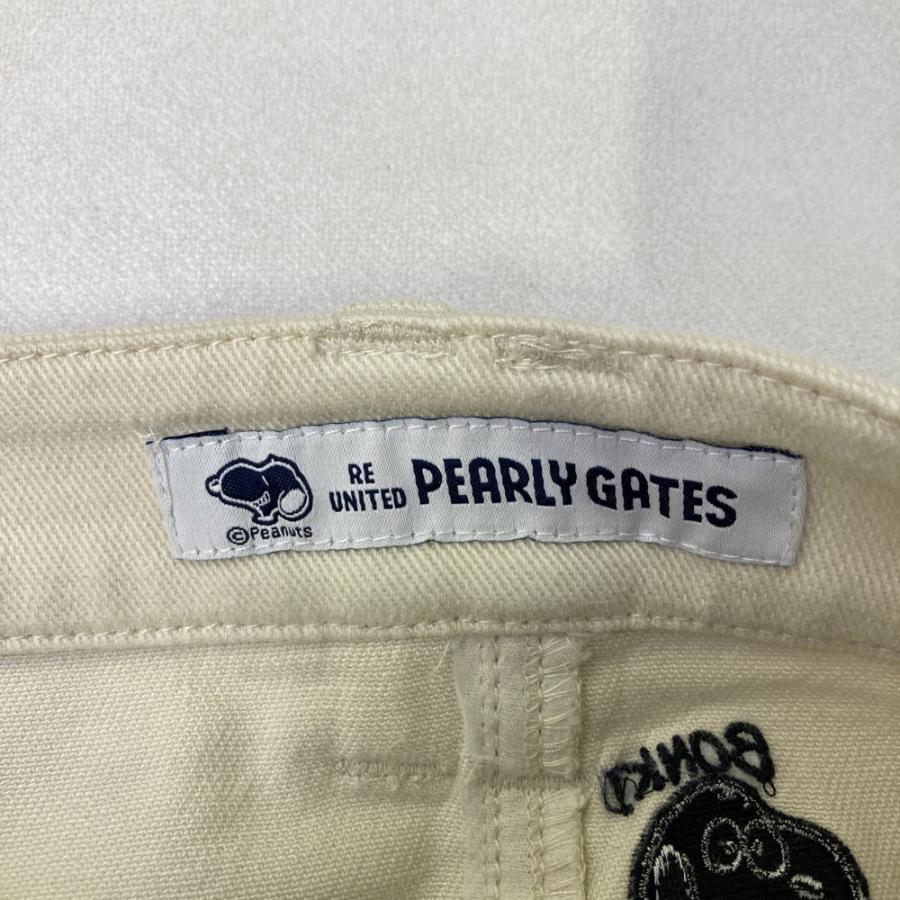 PEARLY GATES スヌーピー ゴルフスカート ベージュ PEARLY GATES（パーリーゲイツ） ×PEANUTS ストレッチスカート