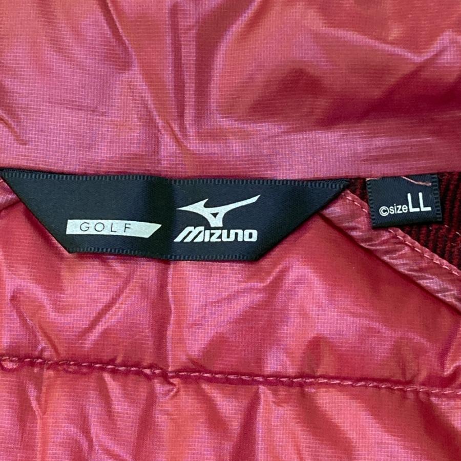 MIZUNO GOLF ミズノゴルフ 長袖ジップダウンジャケット レッド系 LL