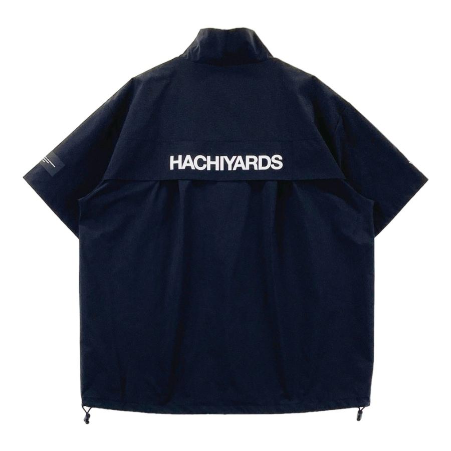 ハチヤーズ　ゴルフウェア 8YARDS ハチヤーズ 半袖ブルゾン ブラック系 XL ゴルフウェア メンズ