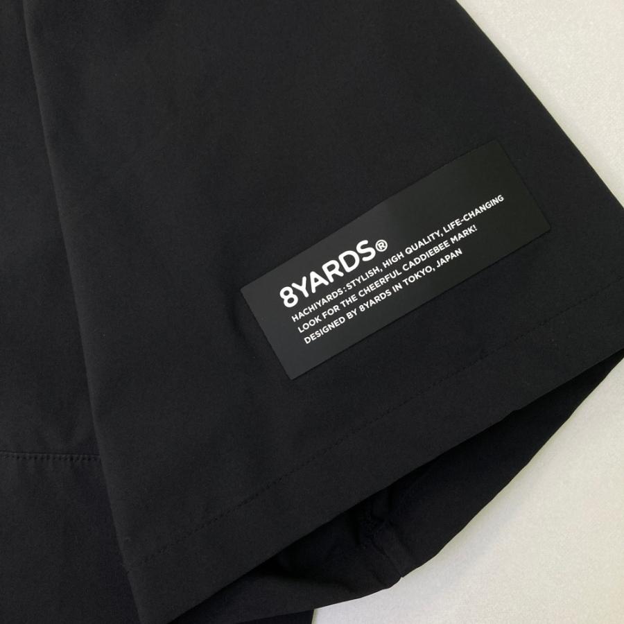 8YARDS ハチヤーズ 半袖ブルゾン ブラック系 XL ゴルフウェア メンズ