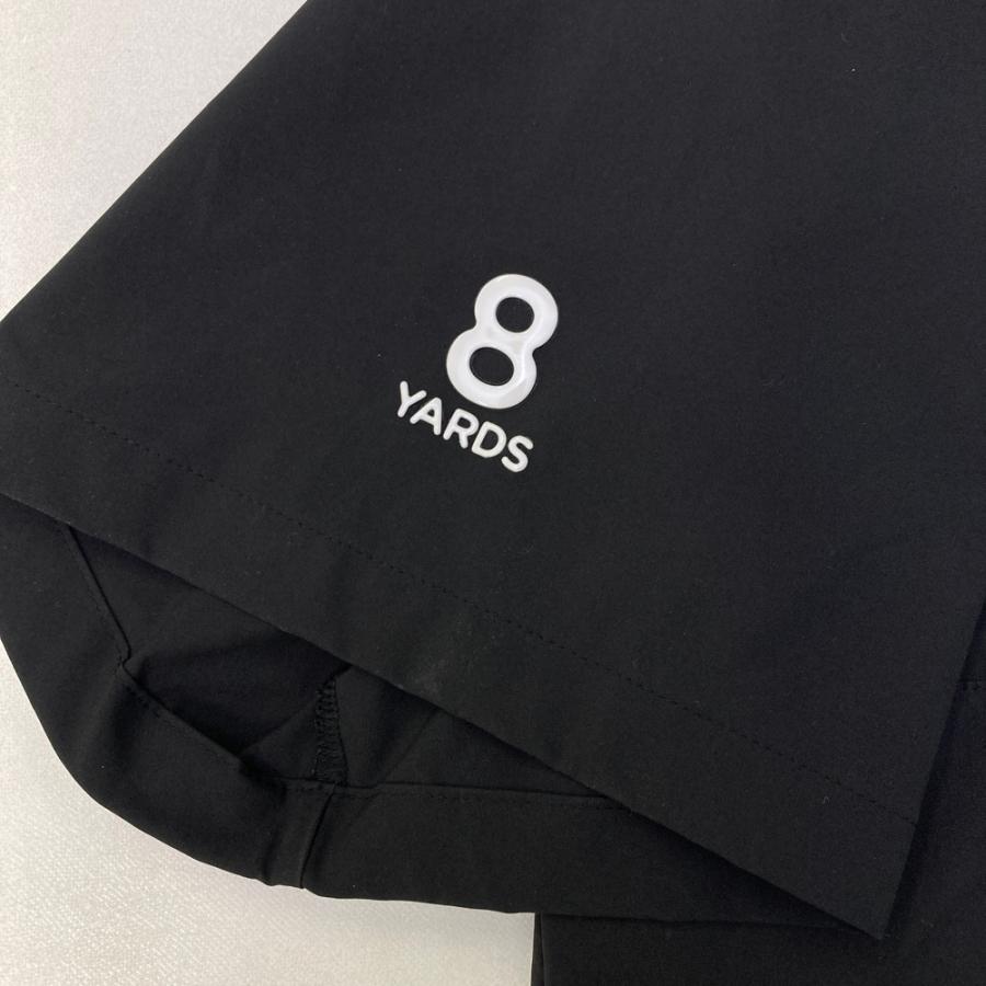 8YARDS ハチヤーズ 半袖ブルゾン ブラック系 XL ゴルフウェア メンズ