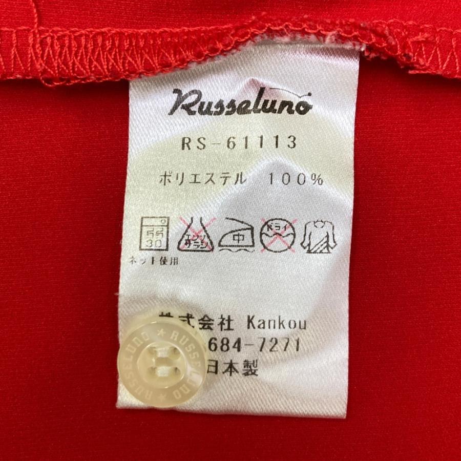RUSSELUNO ラッセルノ 半袖ポロシャツ レッド系 4 ゴルフウェア メンズ