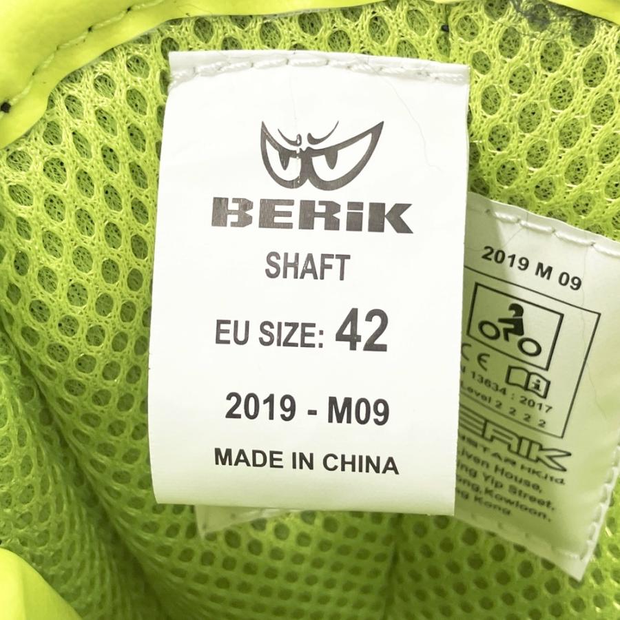 美品】BERIK ベリック レーシングブーツ 2.0 ブラック系 42 バイク