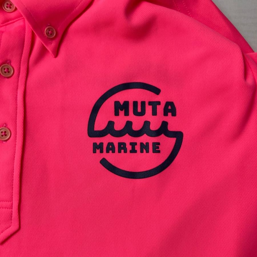 muta MARINE（ムータマリン） 半袖ポロシャツ ボタンダウン ピンク系 8