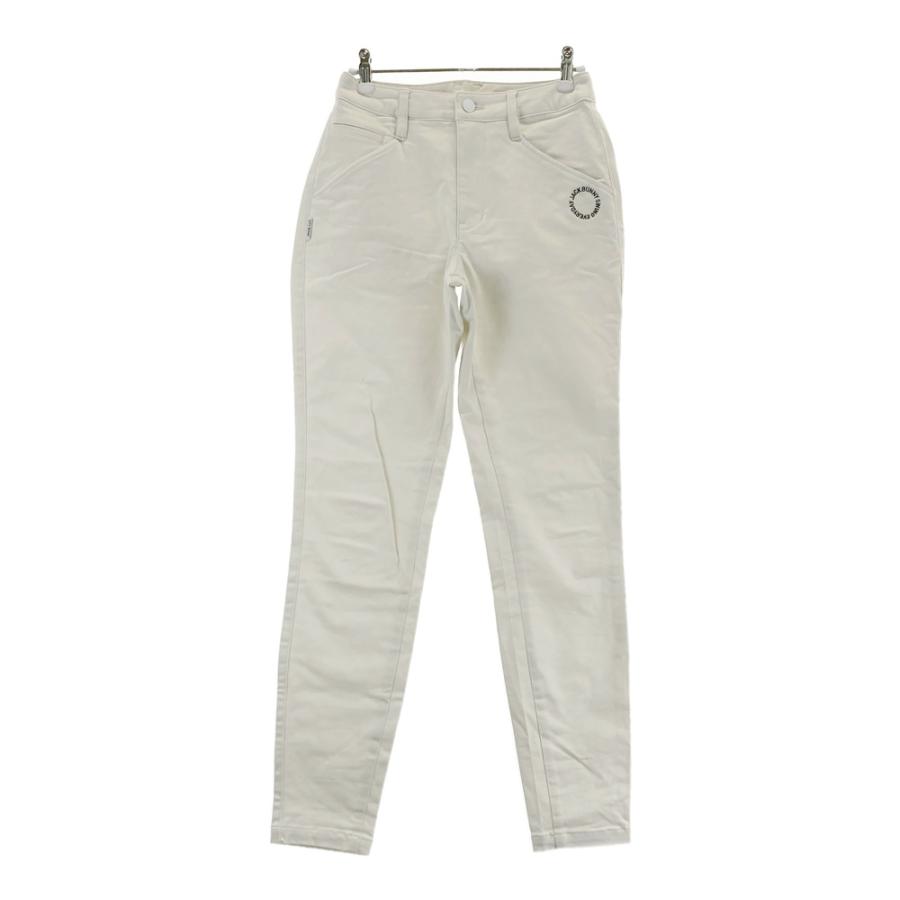 ☆未使用JACK BUNNY レディス　ストレッチスリムパンツ 0 ホワイト美品 JACK BUNNY ジャックバニー ストレッチパンツ ホワイト系 0 ゴルフ