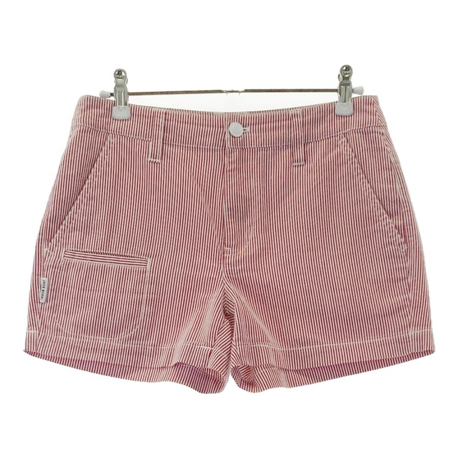 Jack Bunny!! ショートパンツ ゴルフ レディース ストライプ 赤 JACK BUNNY ジャックバニー ストレッチ ショートパンツ ストライプ柄