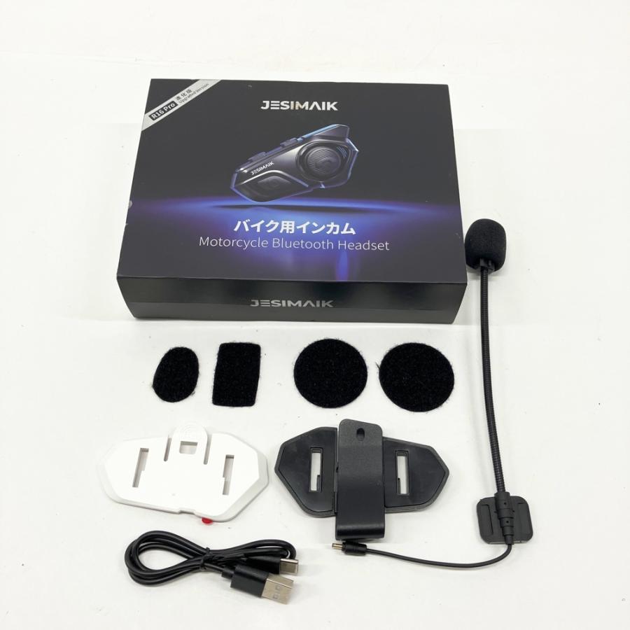 JESIMAIK ジェスマイク バイク用インカム R16 PRO ブラック系 バイク