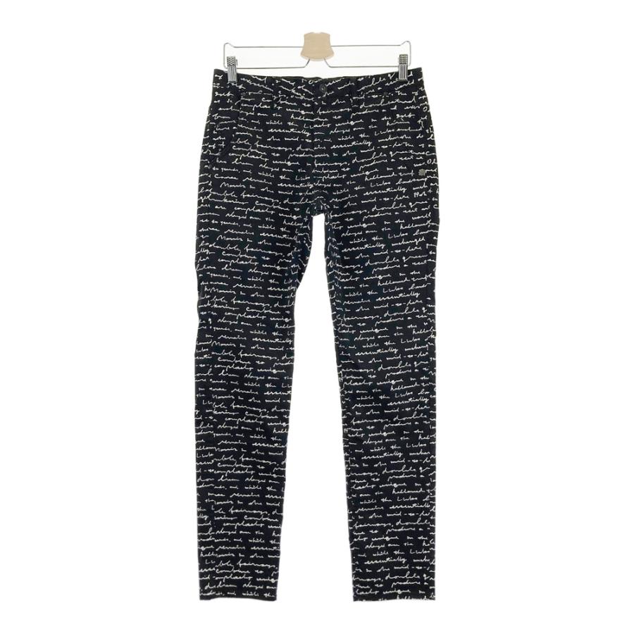 St ANDREWS セントアンドリュース ストレッチパンツ 総柄 ブラック系 M
