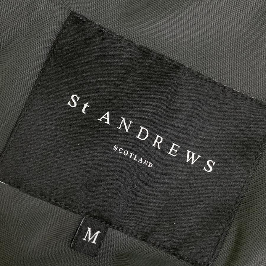 St ANDREWS セントアンドリュース フード付 ジップジャケット ブラック