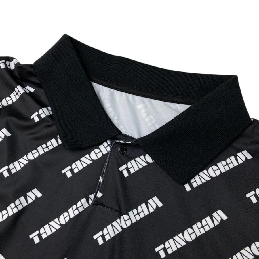tangram ポロシャツ 黒 メンズ BLACK スポーツ tangram ポロシャツ 黒 メンズ