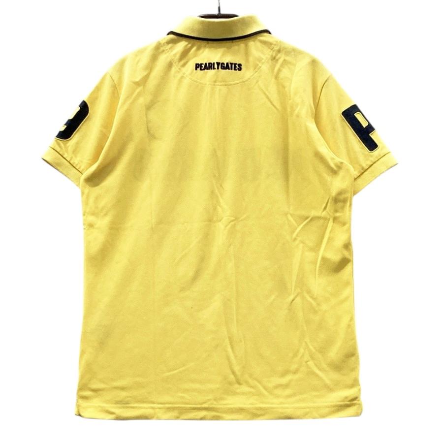 【新品】PEARLYGATES　半袖ポロシャツ　ゴルフウェア　イエロー　メンズ5 PEARLY GATES パーリーゲイツ 半袖ポロシャツ イエロー系 5