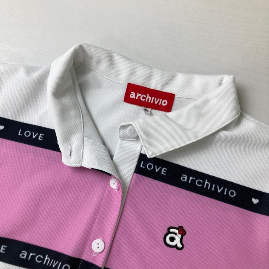 ARCHIVIO アルチビオ ノースリーブポロシャツ ホワイト系 36 ゴルフ