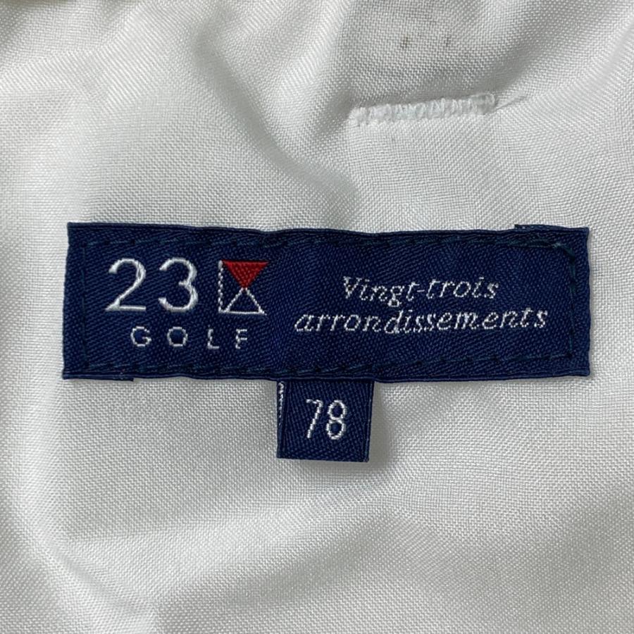 23区GOLF ニジュウサンクゴルフ ストレッチパンツ ホワイト系 78