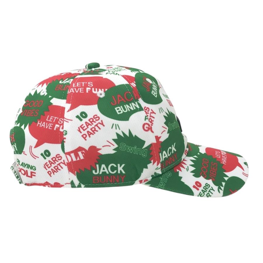 JACK BUNNY ジャックバニー キャップ ホワイト系 FR ゴルフウェア