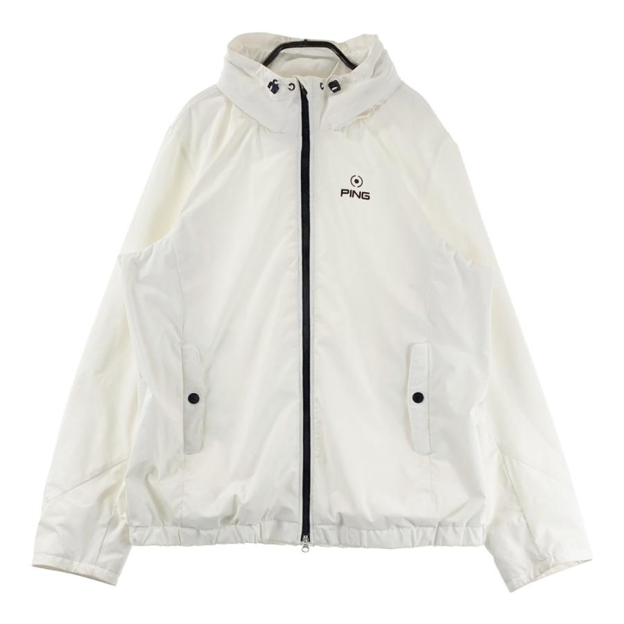 PING ピン ジップパーカー ホワイト系 LL ゴルフウェア レディース