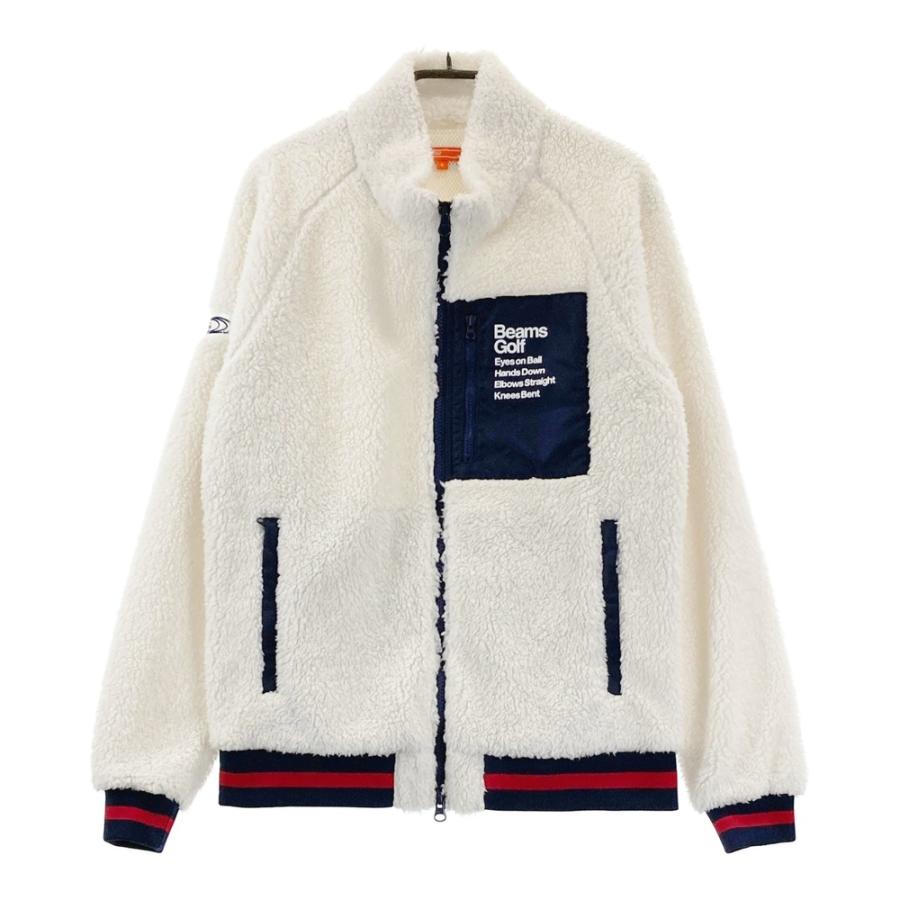 BEAMS GOLF ビームスゴルフ ボア ジップジャケット ホワイト系 S