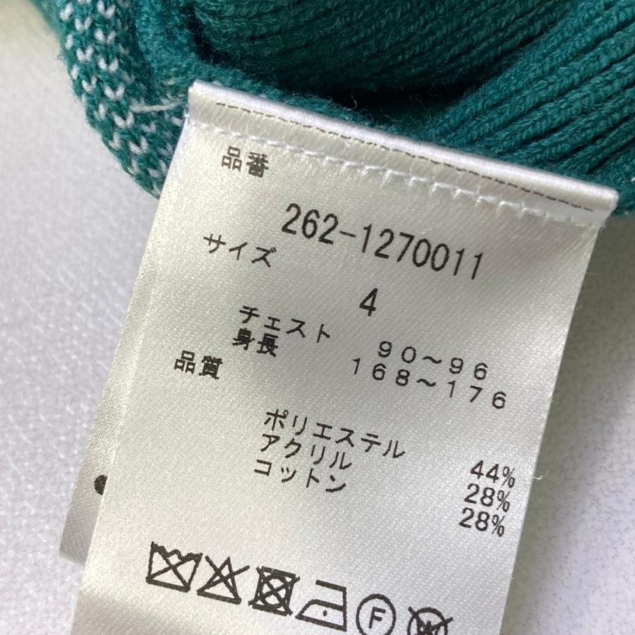 サイズ：3 JACK BUNNY ジャックバニー  長袖ニットセーター  グリーン系 [240101364421] ゴルフウェア メンズ ストスト JACK BUNNY ジャックバニー ニットセーター グリーン系 4 ゴルフウェア