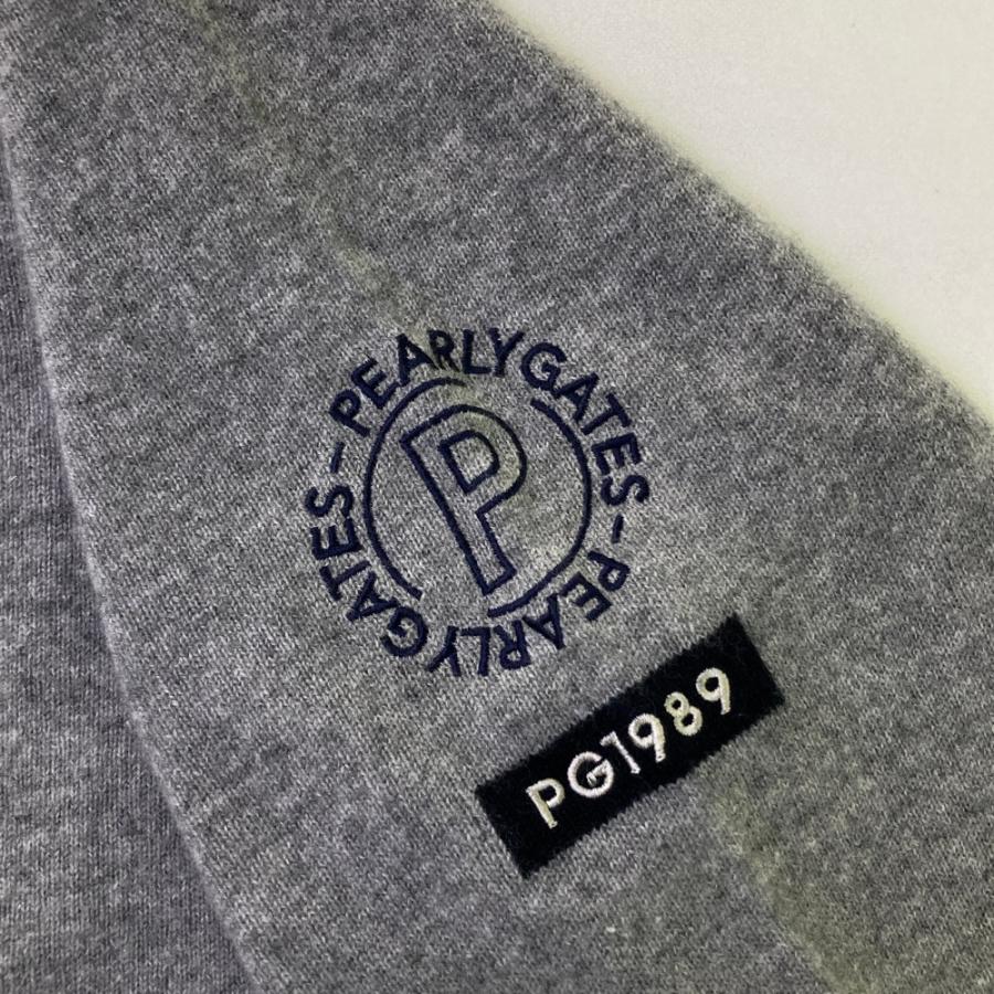 PGG PEARLY GATES パーリーゲイツ 2023年モデル カシミヤニットセーター  グレー系 6 ゴルフウェア メンズ_3