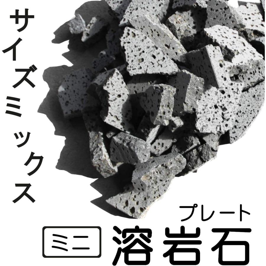 水槽用天然石 2kg 砕石 溶岩石プレート 溶岩石 レイアウト ボルケーノ