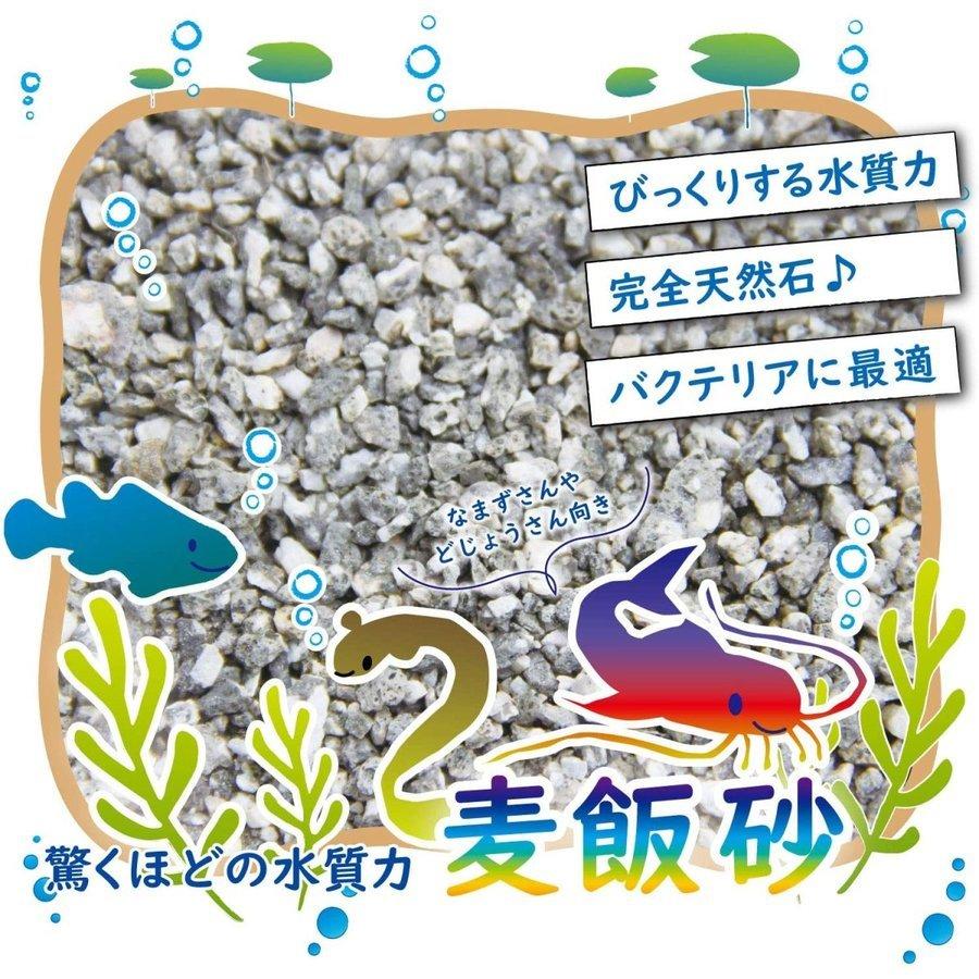 麦飯砂 洗って入れるだけでぴったり 30cm水槽で3cm/45cm水槽で2cmに