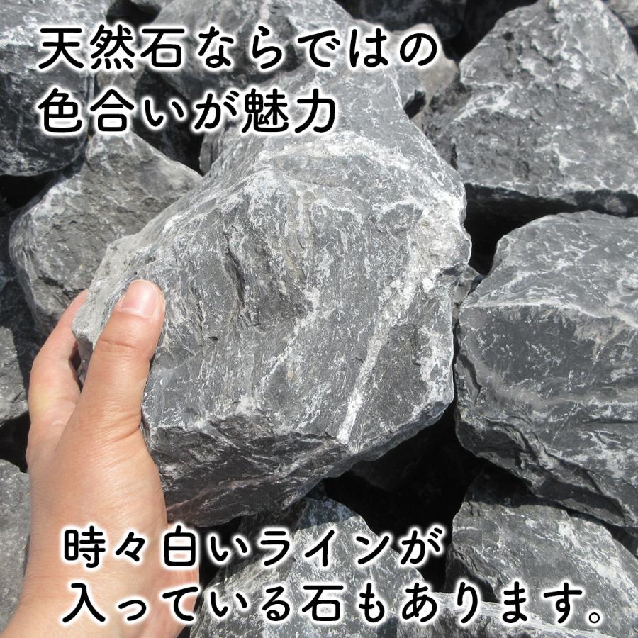 庭石 ロックガーデン 石 割栗石 黒 L 110kg (22kgx5箱 庭石 ロックガーデン 石 割栗石 黒 L 110kg (22kgx5箱