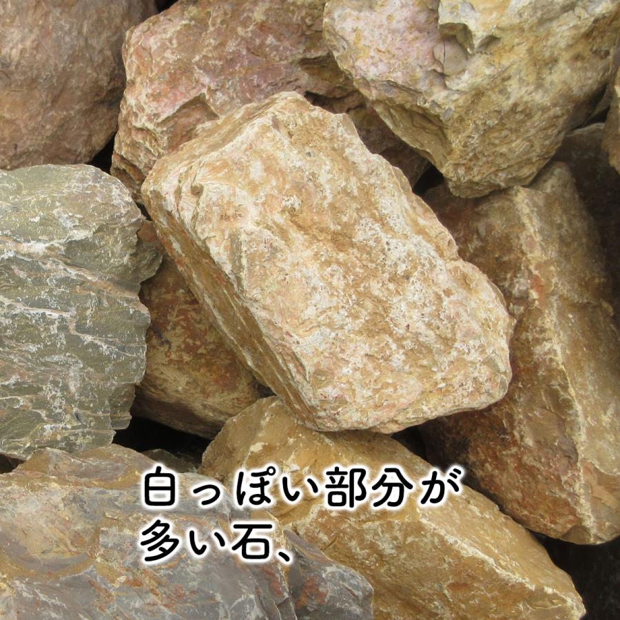 庭石 ロックガーデン 石 割栗石 イエロー L 110kg (22kgx5箱