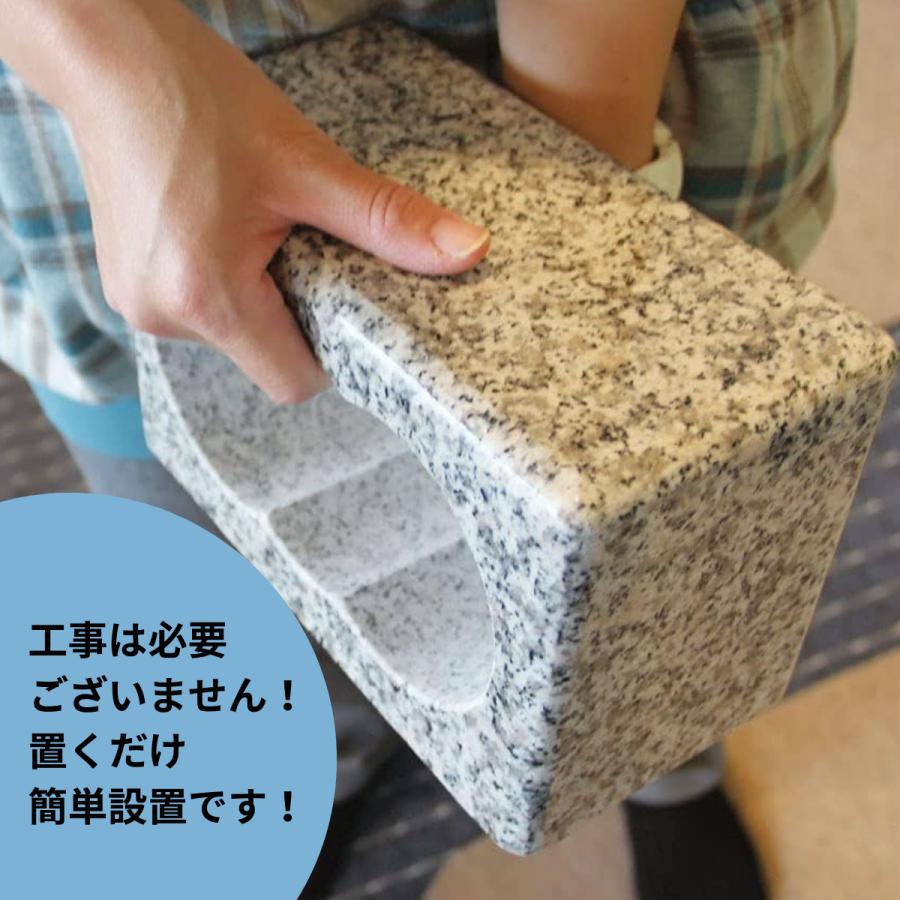 お墓用】 香炉 高級白御影石製 ステンレスの線香皿付きセット お墓用】 香炉 高級白御影石製 ステンレスの線香皿付きセット